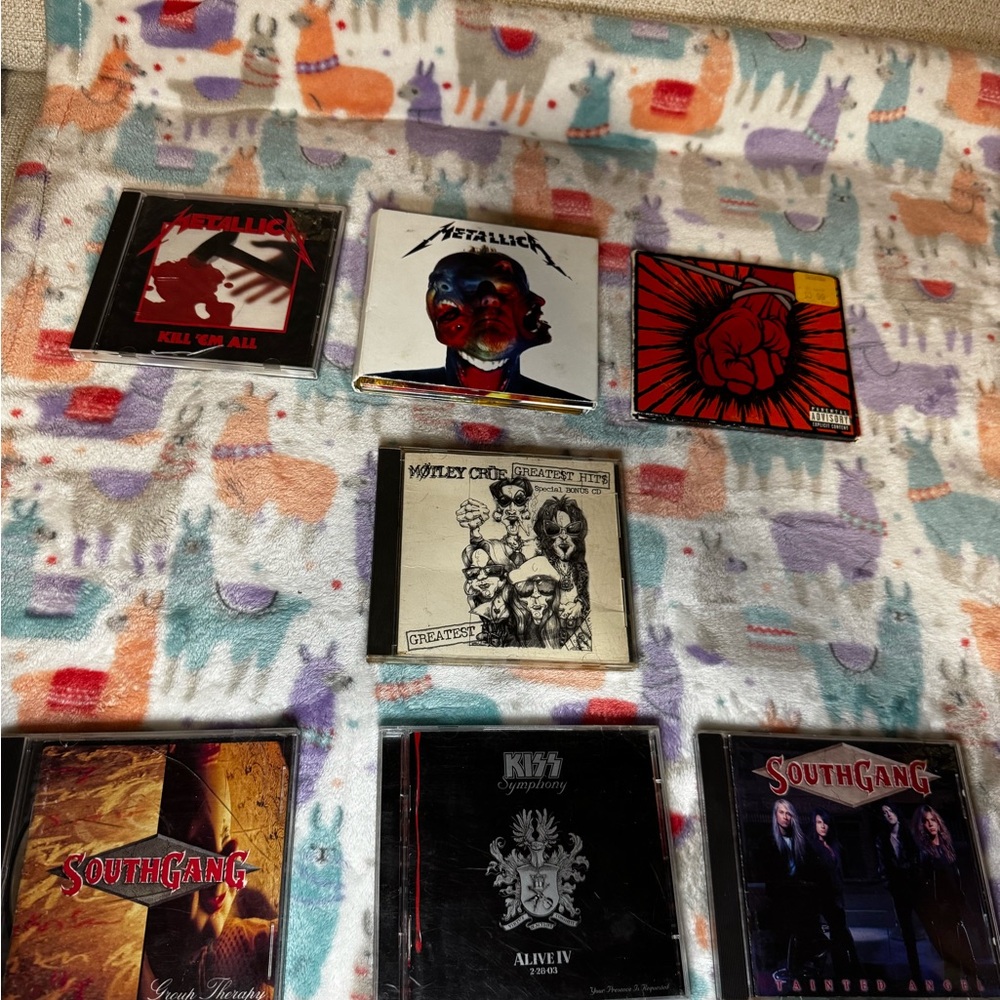 Metallica, Mötley Crüe, Kiss, South Gang CD Collection